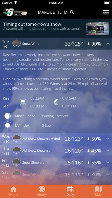 TV6 & FOX UP Weather screenshot 3