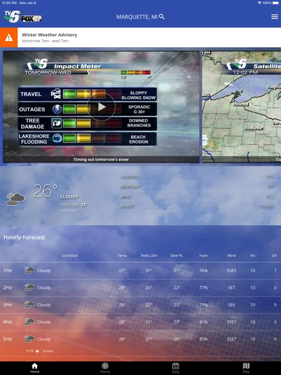 TV6 & FOX UP Weather screenshot 5