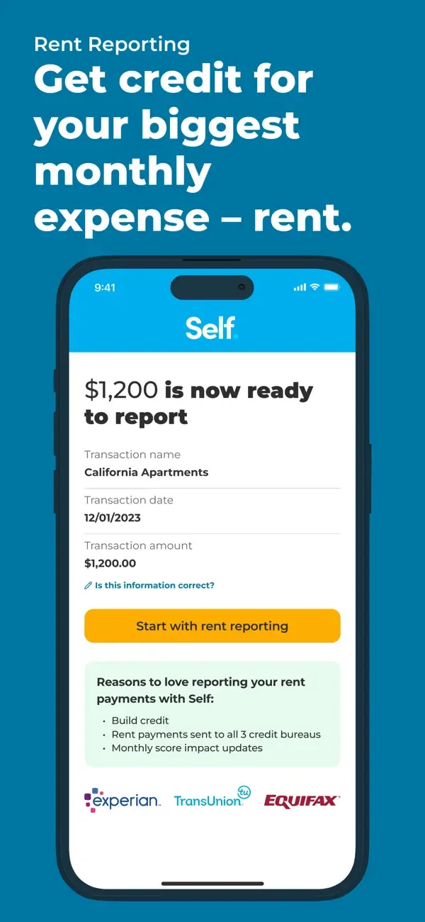 Self – Credit Builder & Cash screenshot 4