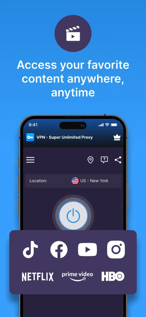 VPN - Super Unlimited Proxy screenshot 1