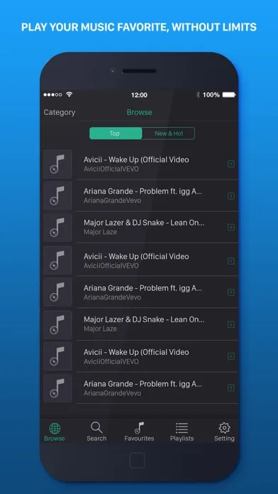 Music on Top - MP3 Music Play screenshot 1
