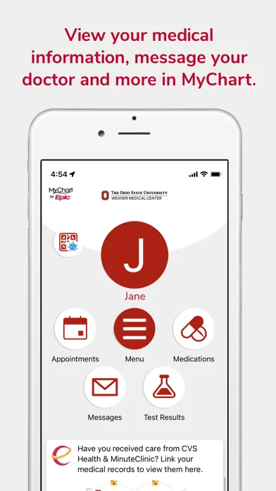 Ohio State MyHealth screenshot 2