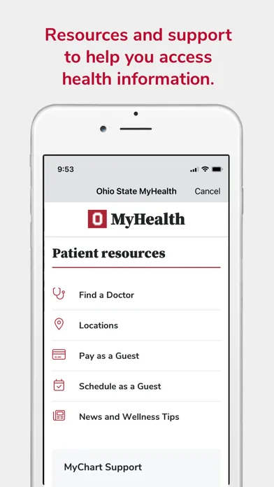 Ohio State MyHealth screenshot 5