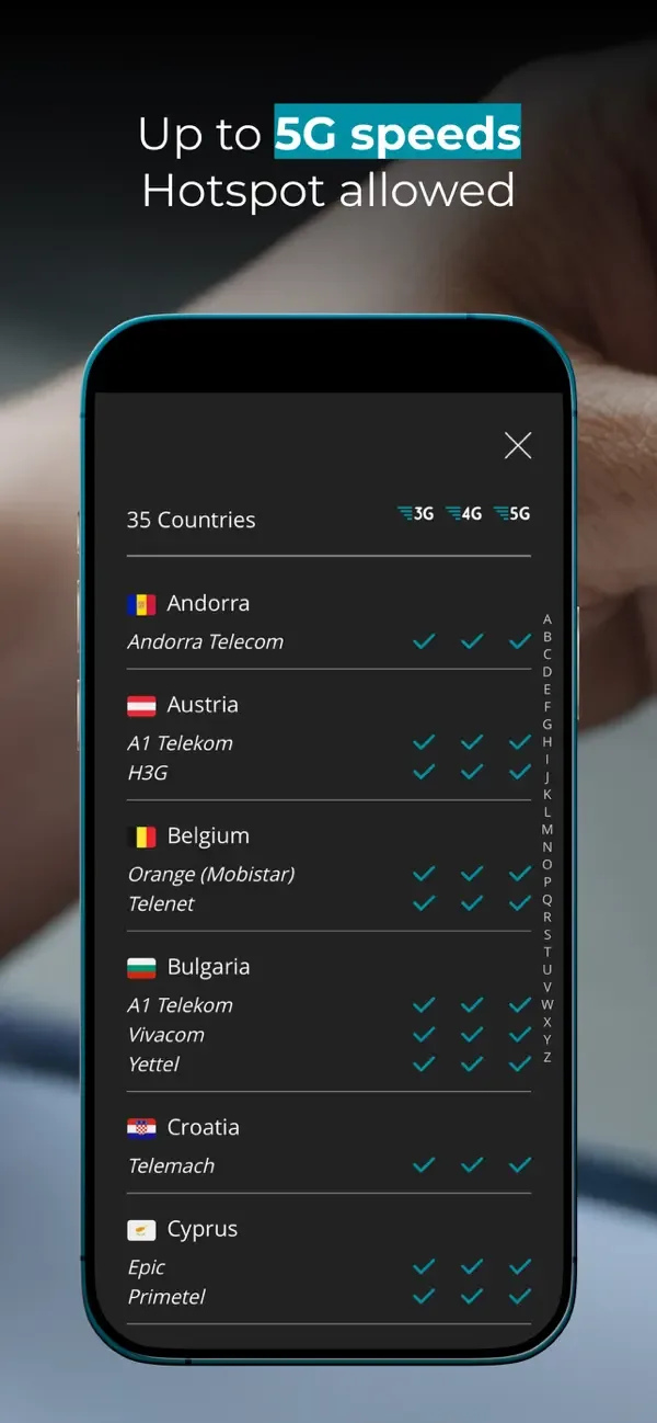 Ubigi: Travel eSIM mobile data screenshot 5
