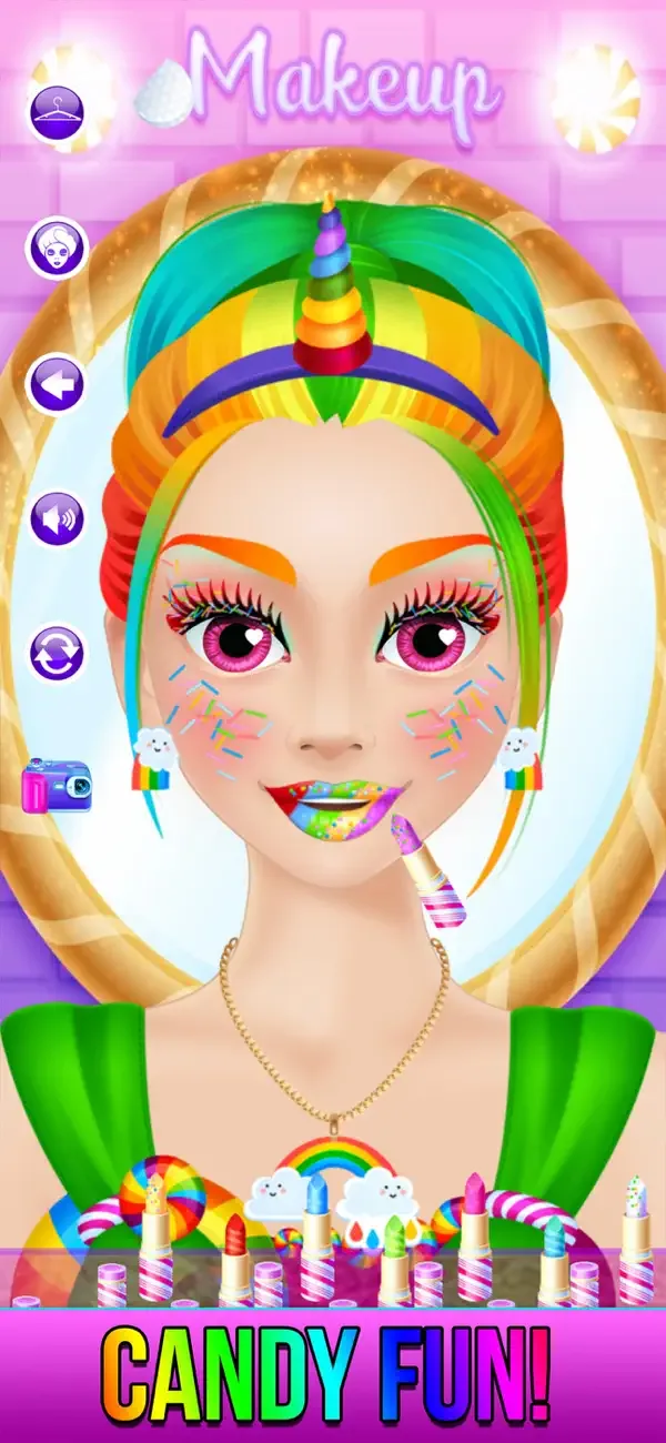 Rainbow Unicorn Candy Salon screenshot 3