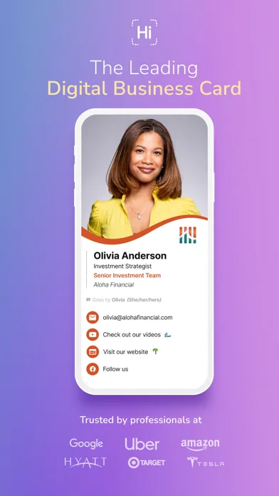 HiHello: Digital Business Card screenshot 1
