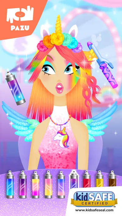 Girls Hair Salon Unicorn screenshot 5