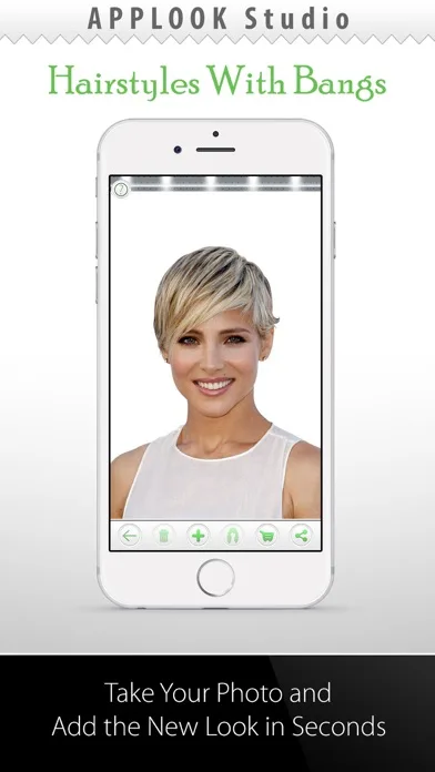 Hairstyle Try On With Bangs screenshot 1