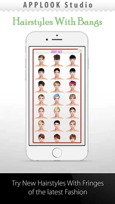 Hairstyle Try On With Bangs screenshot 2