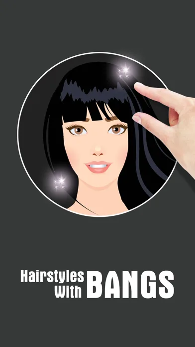 Hairstyle Try On With Bangs screenshot 4