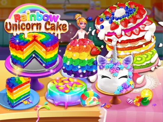 Rainbow Unicorn Cake Maker screenshot 5