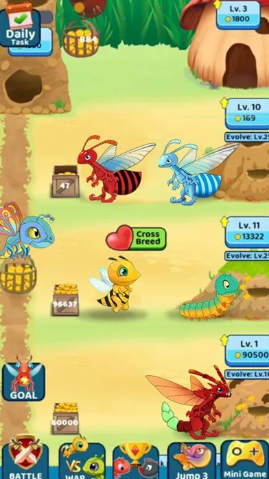 Monster vs Ant -battle & build screenshot 2