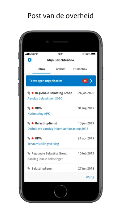 Berichtenbox screenshot 1