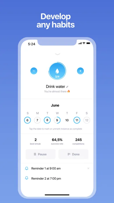 Tappsk: ToDo & Habit Tracker screenshot 3