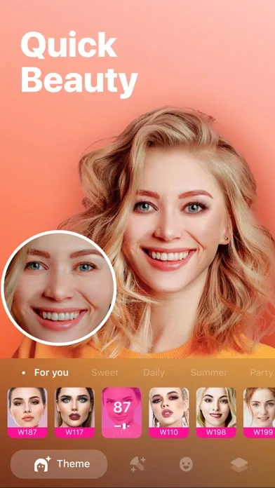 Facey: Face Editor &Makeup Cam screenshot 1