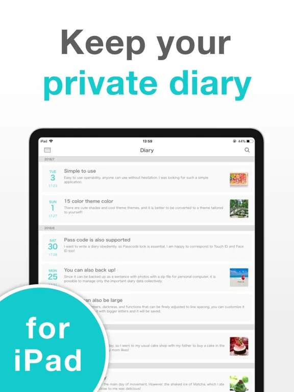 Simple Diary - Daily Journal screenshot 1