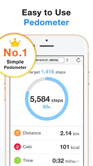 Pedometer - Steps Counter app screenshot 1