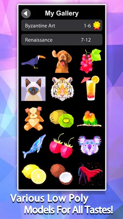 Idle Painter 3D-Low Poly&Tap screenshot 1