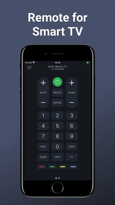 Remote Control for Sony TVs screenshot 1
