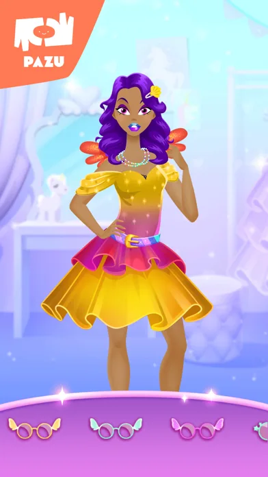 Makeup girls unicorn dress up screenshot 4