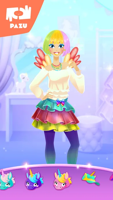 Makeup girls unicorn dress up screenshot 5