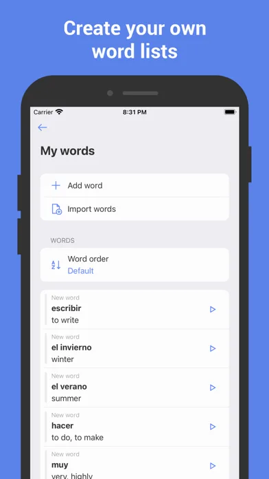 Learn Spanish with flashcards! screenshot 3