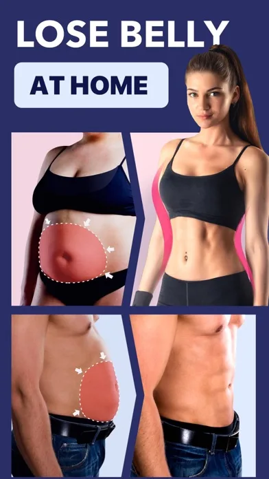 Lose Belly Fat at Home screenshot 1