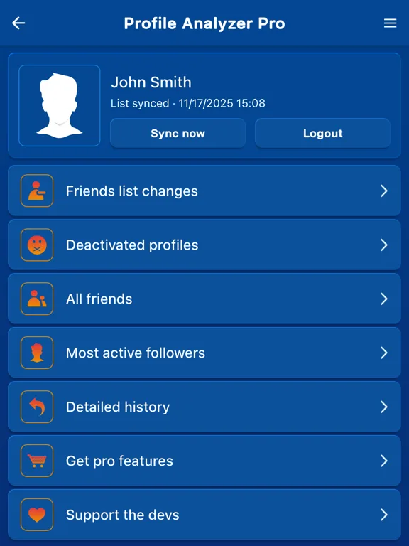 Profile Analyzer: View Stats+ screenshot 1