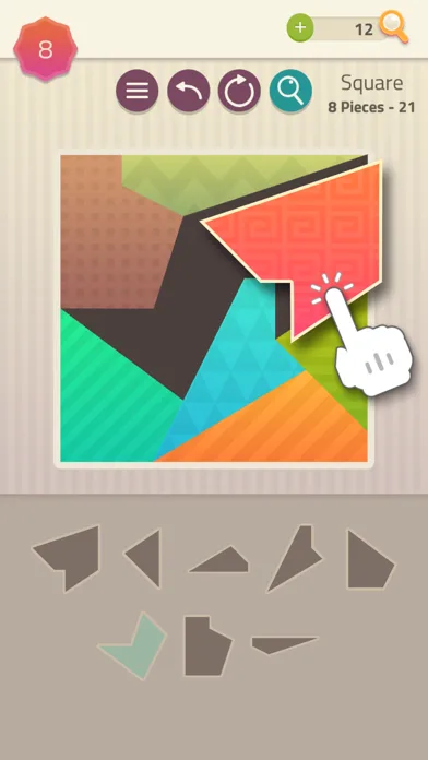 Polygrams - Tangram Puzzles screenshot 1