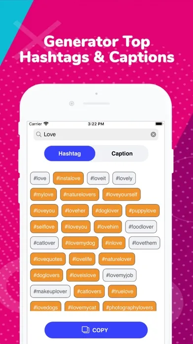 Super Likes Hashtags& Captions screenshot 3