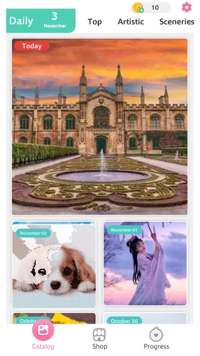 Cross Stitch: Color by Letters screenshot 1