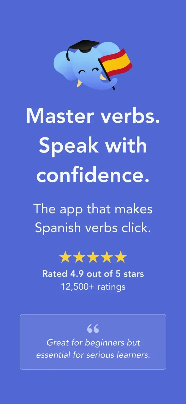Ella Verbs: Learn Spanish screenshot 1