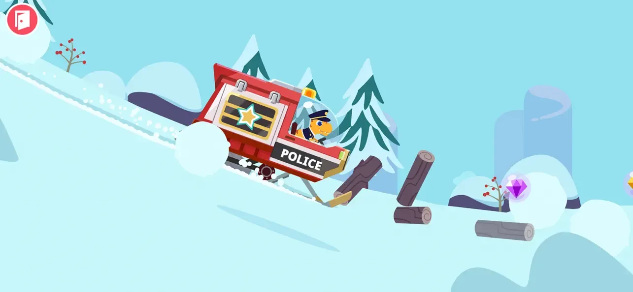 Dinosaur Police Car kids Games screenshot 3