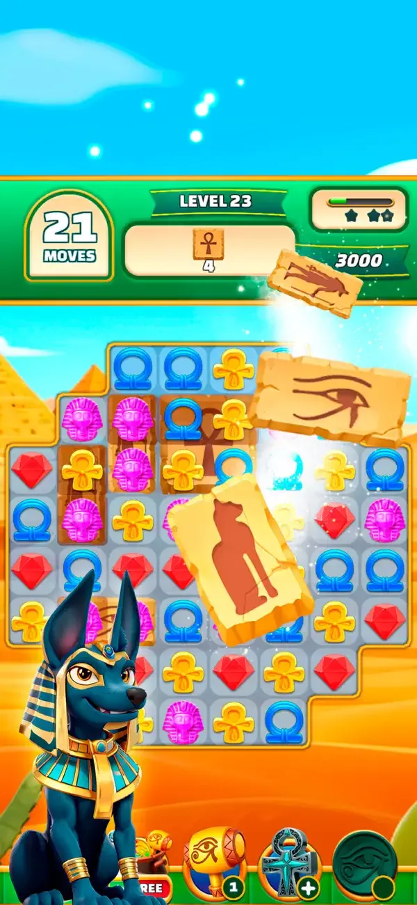 Gods & Gems: Egyptian Match 3 screenshot 4