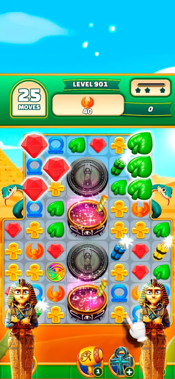 Gods & Gems: Egyptian Match 3 screenshot 5