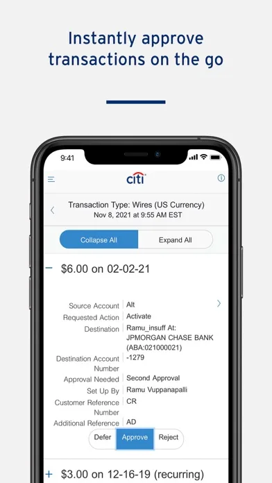 CitiBusiness® Mobile screenshot 5