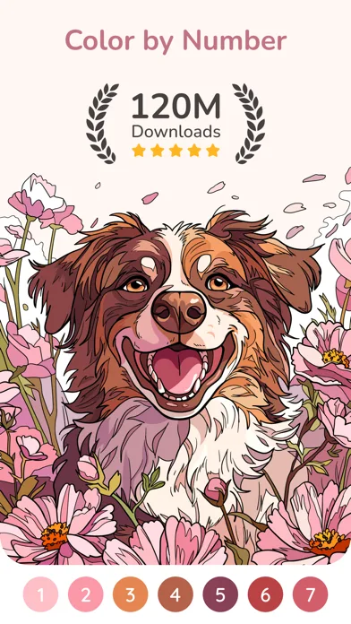Happy Color by Numbers Game screenshot 1