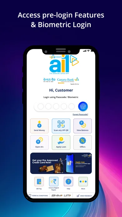 Canara ai1- Mobile Banking App screenshot 1