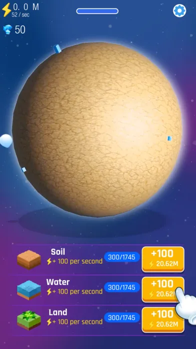 Idle World - Planet Miner screenshot 1