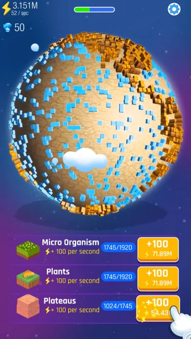 Idle World - Planet Miner screenshot 2