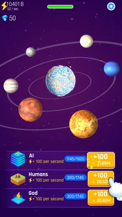 Idle World - Planet Miner screenshot 4