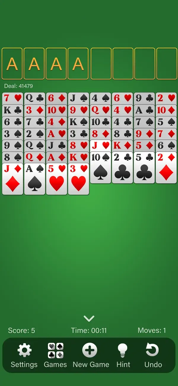 FreeCell Solitaire (Classic) screenshot 4