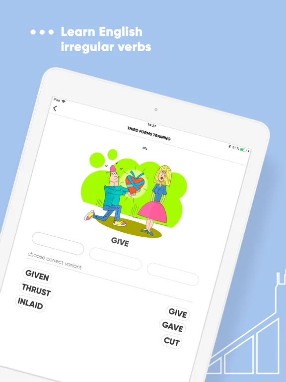 IVERBS Irregular Verbs English screenshot 1