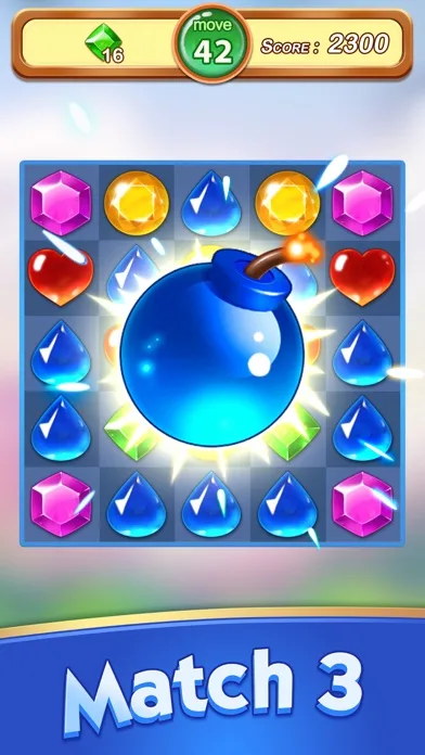 Jewels & Gems - Match 3 Games screenshot 2
