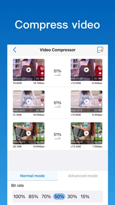 Video compressor - save space screenshot 1