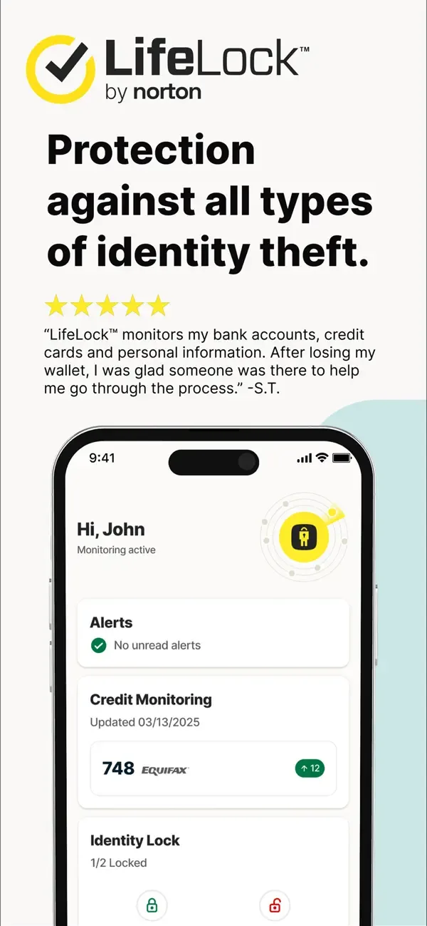 LifeLock Identity screenshot 1