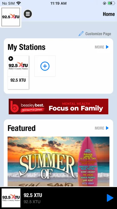 92.5 XTU screenshot 1