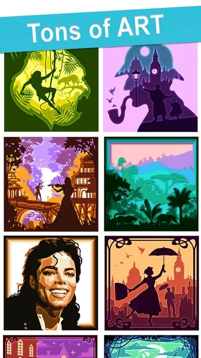 Color by number: Paper art screenshot 2
