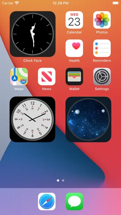 Clock Face - desktop alarm screenshot 1