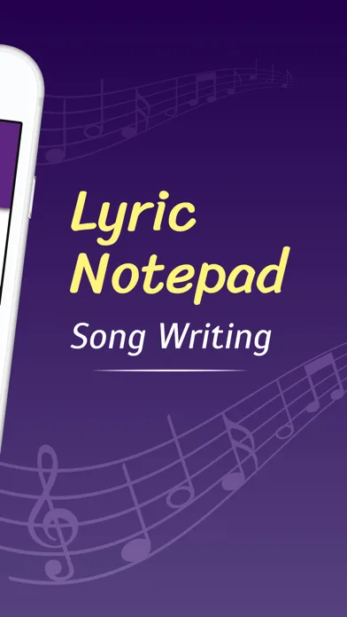 Lyric Notepad - Song Writing screenshot 2